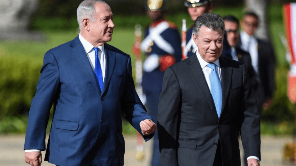 Netanyahu and Santos