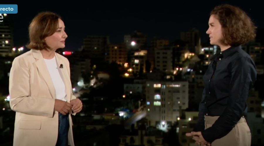 Ines rtv Ines talking to rtve anchor