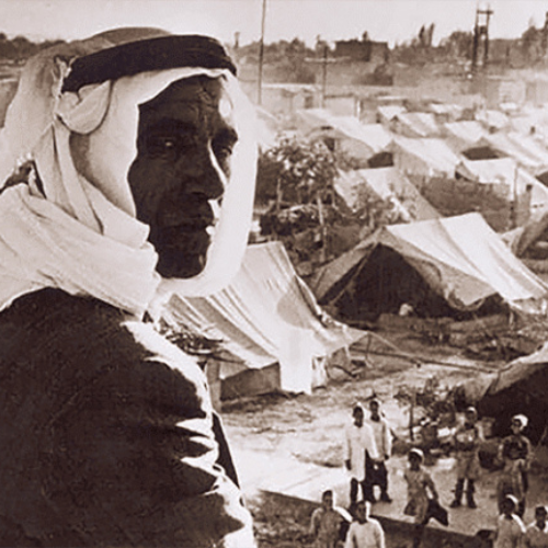 Nakba featured Man in camp